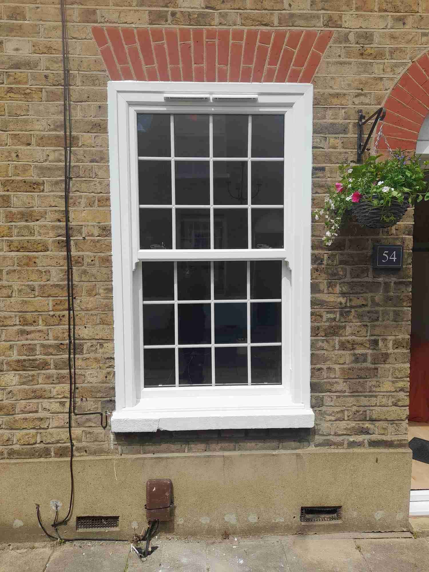 Energy Efficient Double Glazing UPVC Sash Window Replacement Installation in London