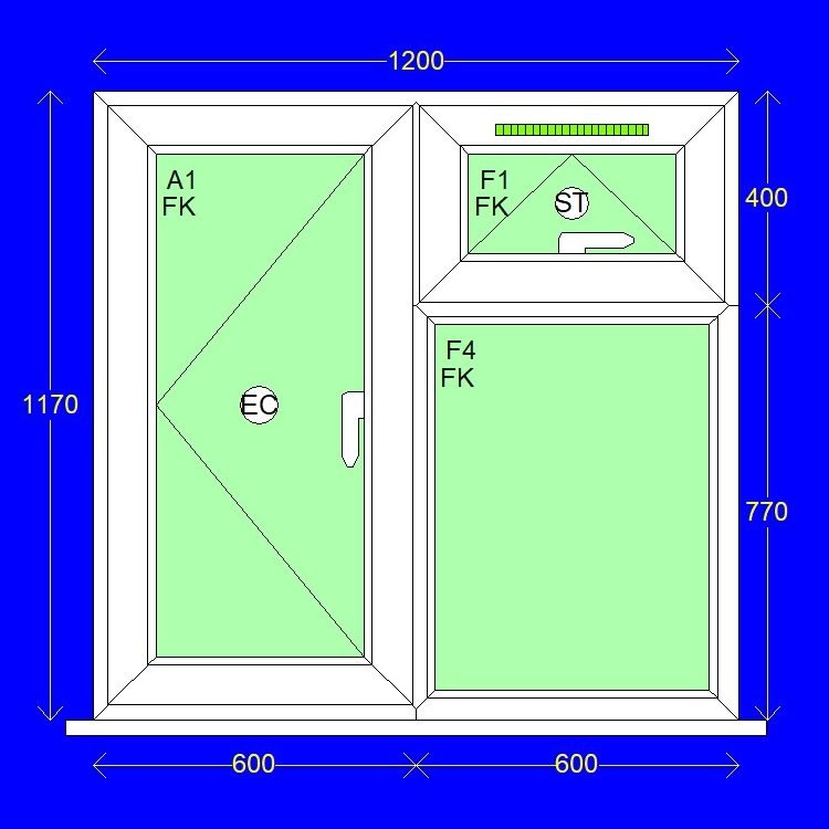 UPVC Casement Window - Design 24