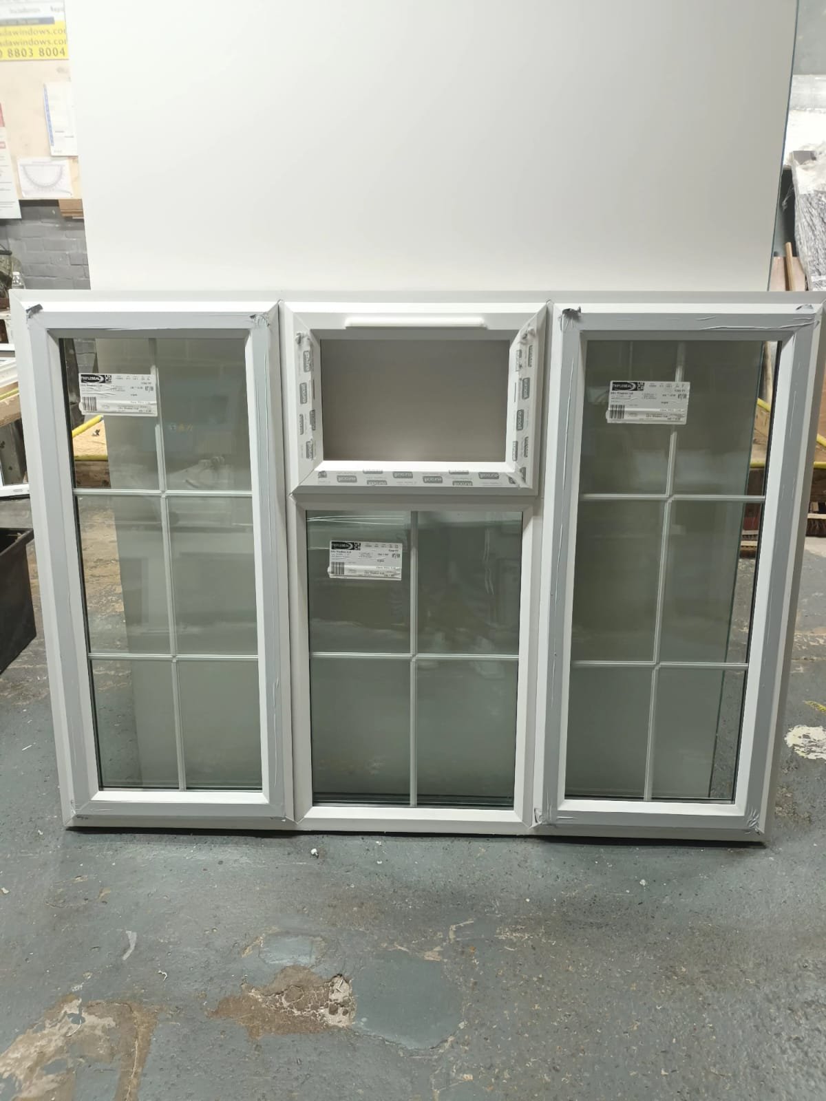 White Casement window, georgian bars, acoustic